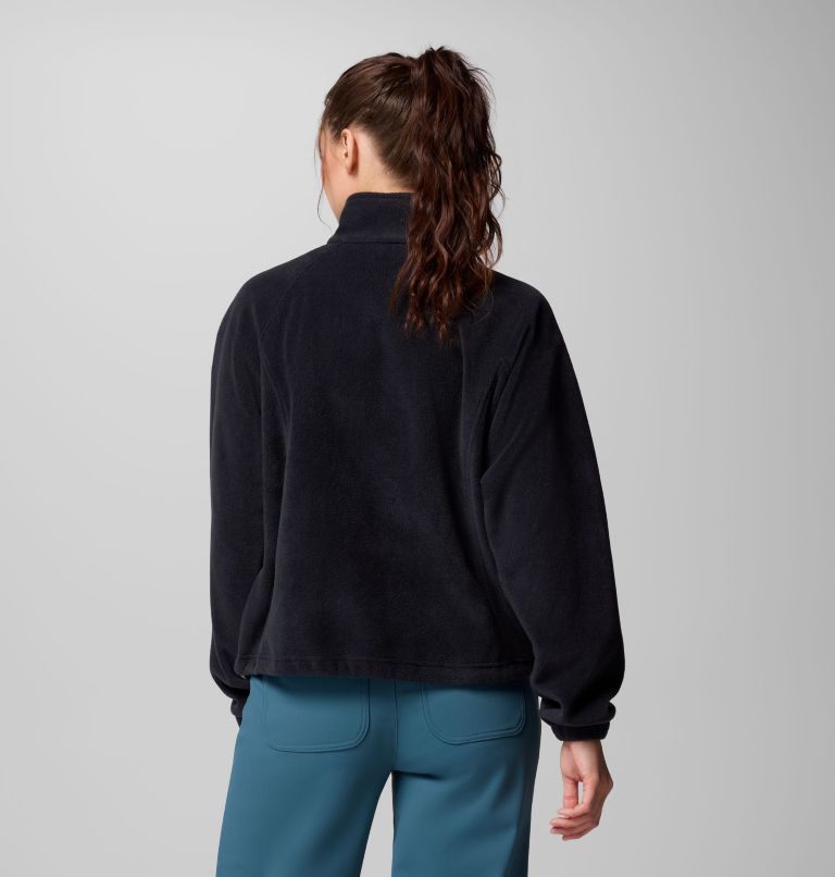 Women's Benton Springs Relaxed Full Zip Fleece Jacket, Color: Black, image 3