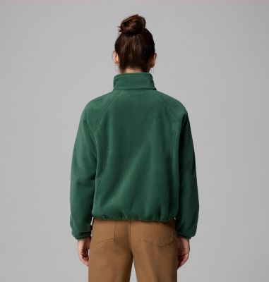 Women's Benton Springs Relaxed Full Zip Fleece Jacket, Color: Rain Forest, image 3