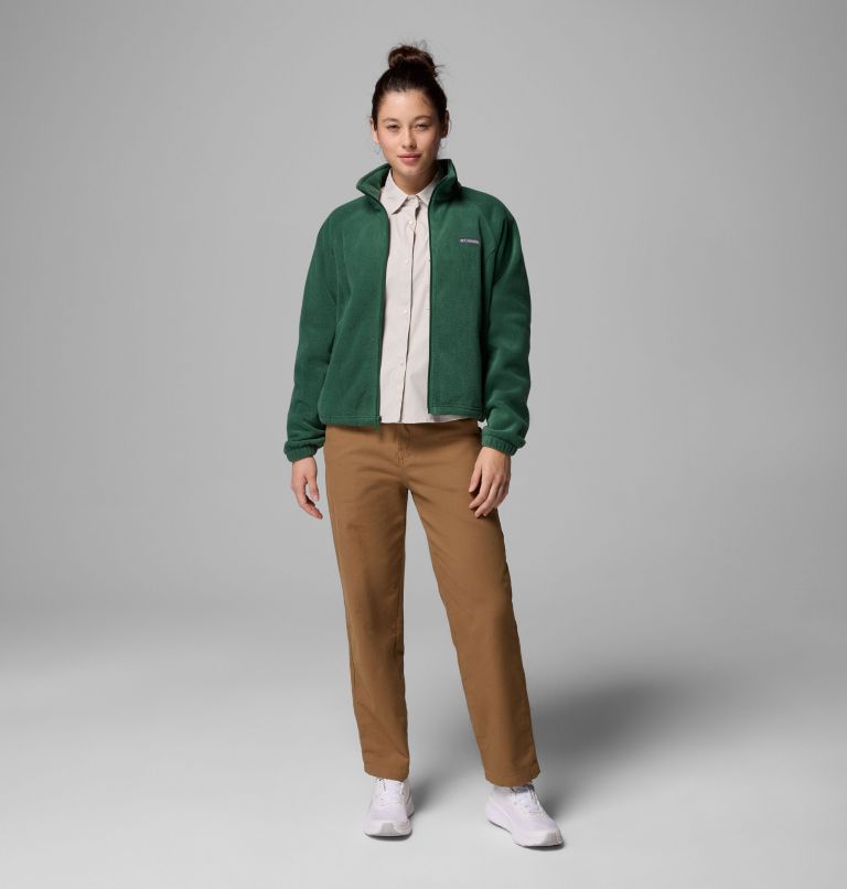Women's Benton Springs Relaxed Full Zip Fleece Jacket, Color: Rain Forest, image 2