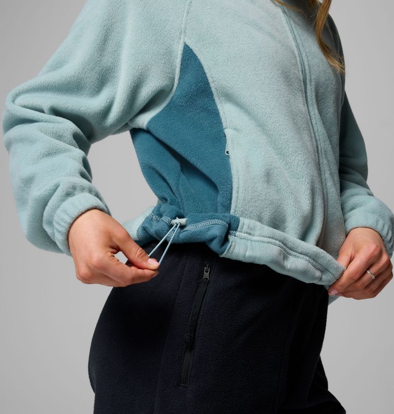 Women's Benton Springs Relaxed Full Zip Fleece Jacket, Color: Crushed Blue, image 6