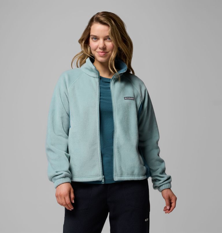 Women's Benton Springs Relaxed Full Zip Fleece Jacket, Color: Crushed Blue, image 7