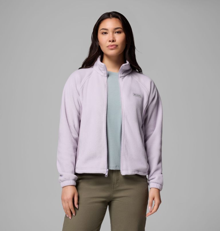 Women's Benton Springs Relaxed Full Zip Fleece Jacket, Color: Lavender Pearl, image 5