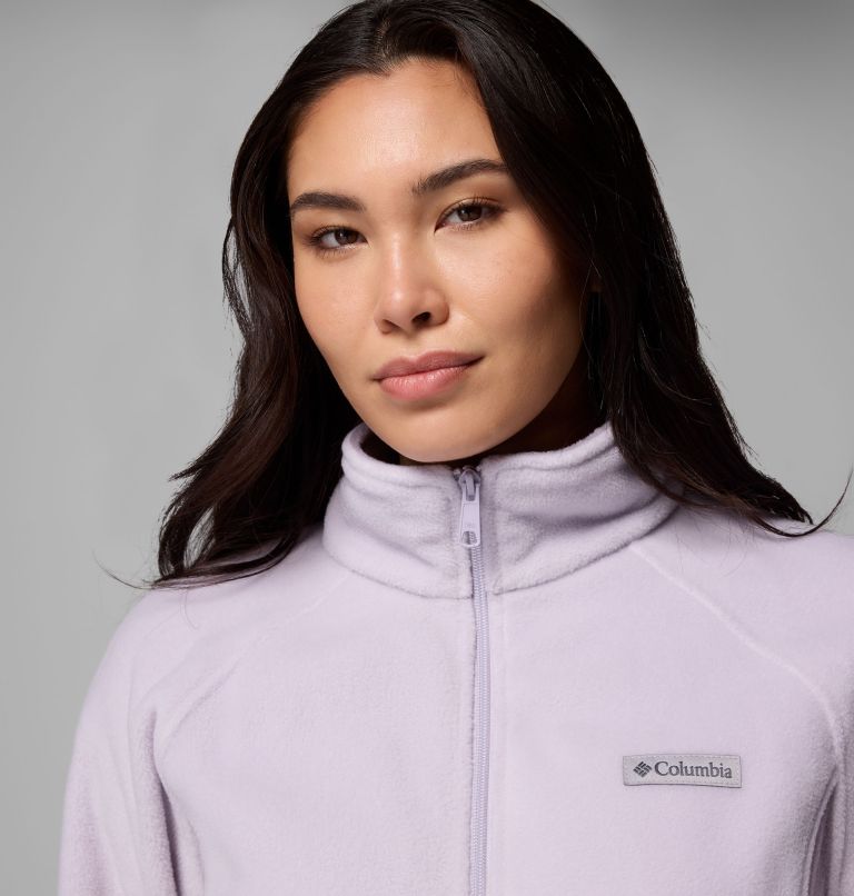 Women's Benton Springs Relaxed Full Zip Fleece Jacket, Color: Lavender Pearl, image 6