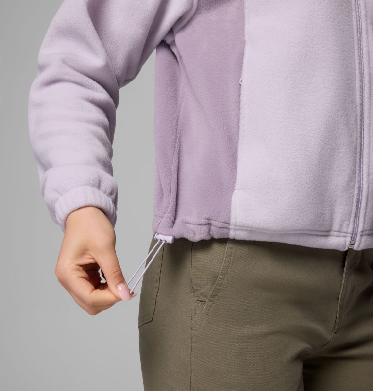 Women's Benton Springs Relaxed Full Zip Fleece Jacket, Color: Lavender Pearl, image 7
