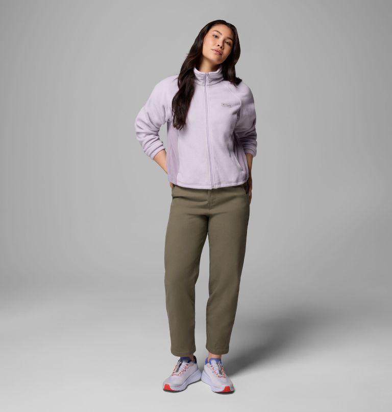 Women's Benton Springs Relaxed Full Zip Fleece Jacket, Color: Lavender Pearl, image 2