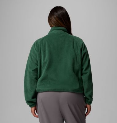 Women's Benton Springs Relaxed Full Zip Fleece Jacket - Plus Size, Color: Rain Forest, image 3