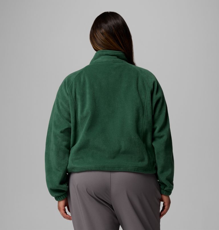 Women's Benton Springs Relaxed Full Zip Fleece Jacket - Plus Size, Color: Rain Forest, image 3