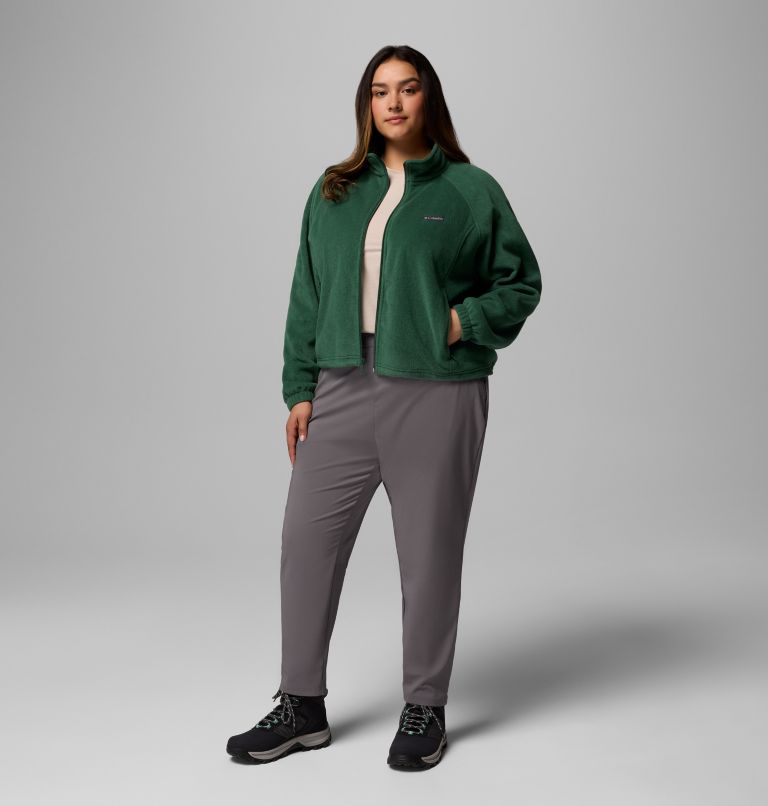 Women's Benton Springs Relaxed Full Zip Fleece Jacket - Plus Size, Color: Rain Forest, image 2