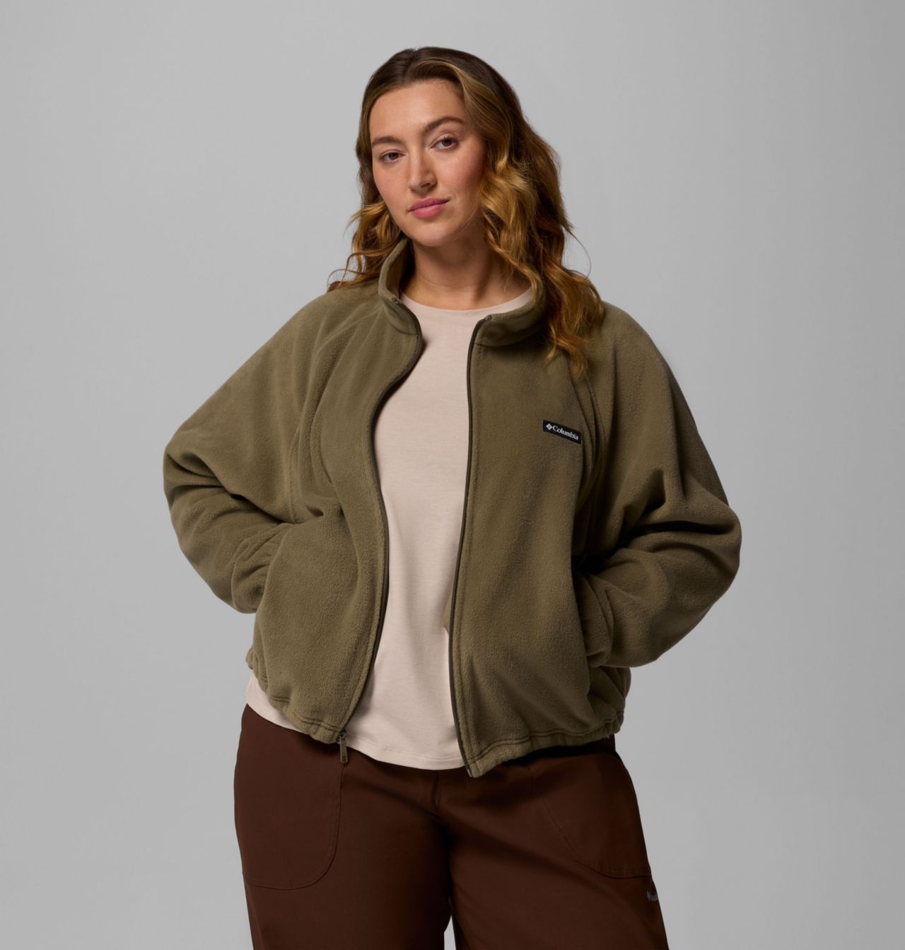 Women's Benton Springs™ Relaxed Full Zip Fleece Jacket - Plus Size | 397 | 3X 5