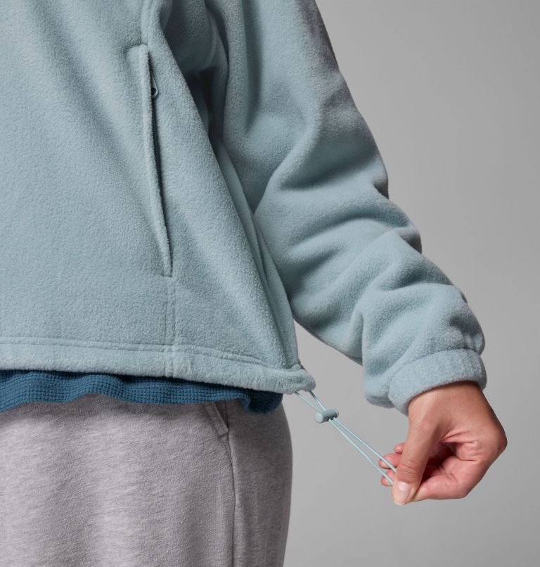 Women's Benton Springs Relaxed Full Zip Fleece Jacket - Plus Size, Color: Crushed Blue, image 7