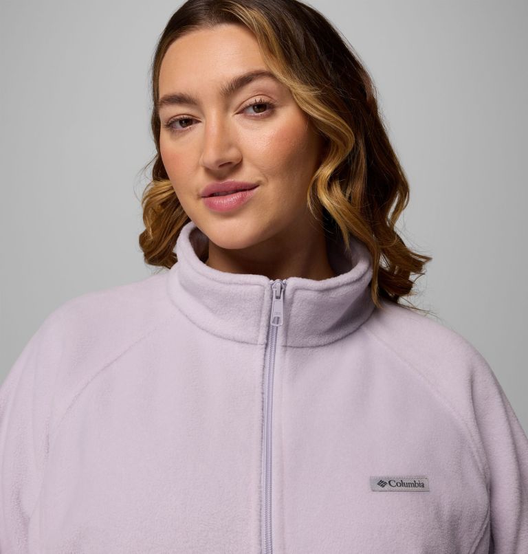 Women's Benton Springs Relaxed Full Zip Fleece Jacket - Plus Size, Color: Lavender Pearl, image 6