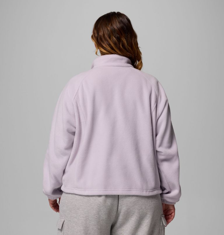 Women's Benton Springs Relaxed Full Zip Fleece Jacket - Plus Size, Color: Lavender Pearl, image 3