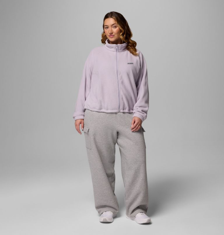 Women's Benton Springs Relaxed Full Zip Fleece Jacket - Plus Size, Color: Lavender Pearl, image 2