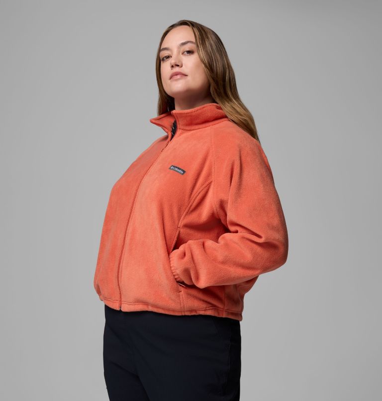 Women's Benton Springs Relaxed Full Zip Fleece Jacket - Plus Size, Color: Tuscan, image 4