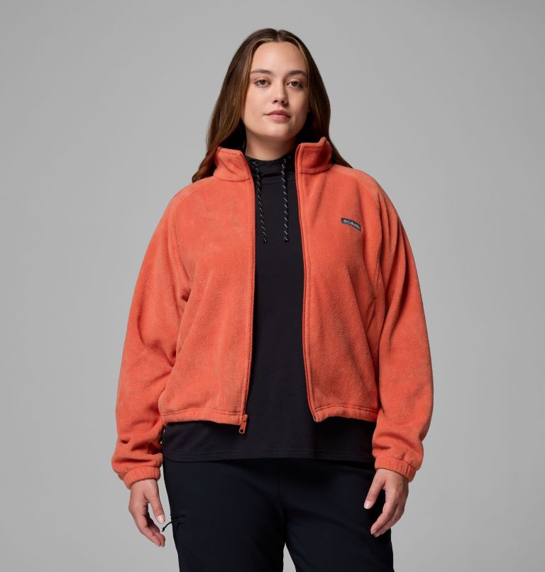 Women's Benton Springs Relaxed Full Zip Fleece Jacket - Plus Size, Color: Tuscan, image 5