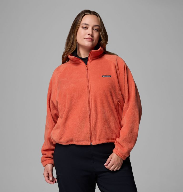 Women's Benton Springs Relaxed Full Zip Fleece Jacket - Plus Size, Color: Tuscan, image 1