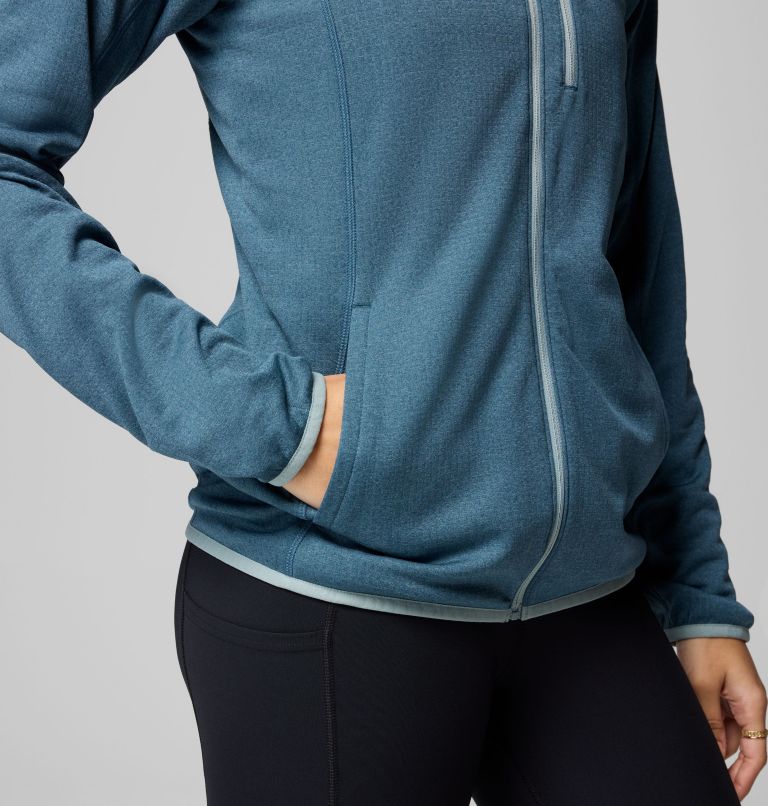 Essential Hike Grid Fleece Full Zip | 429 | M, Color: Everblue, Crushed Blue, image 8