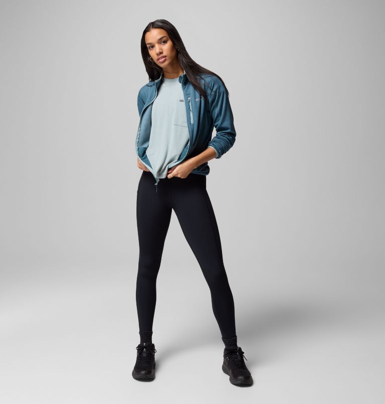 Essential Hike Grid Fleece Full Zip | 429 | M, Color: Everblue, Crushed Blue, image 10