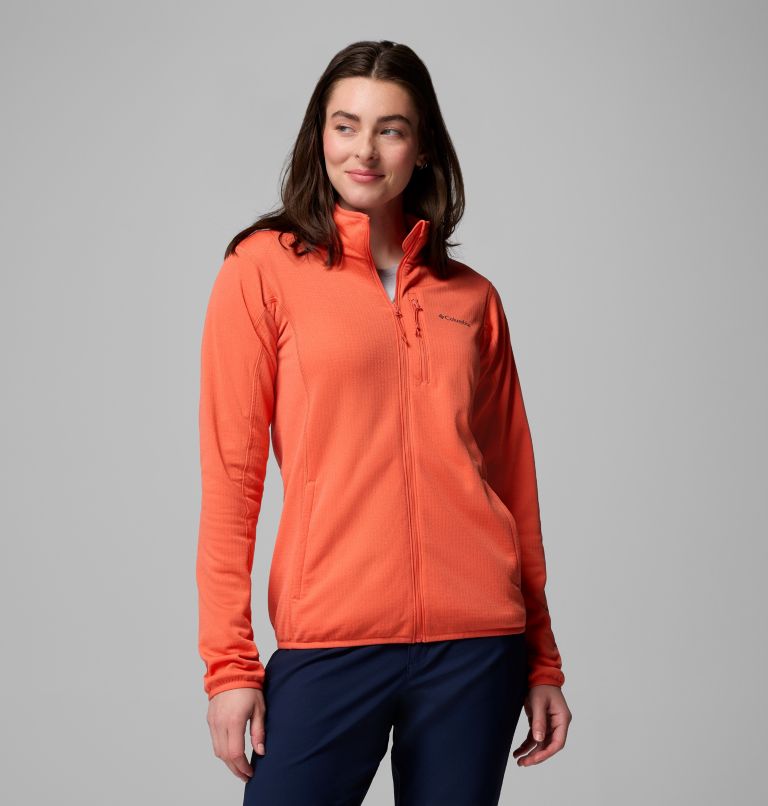 Veste Polaire à Quadrillage Essential Hike Femme, Color: Zing, image 1