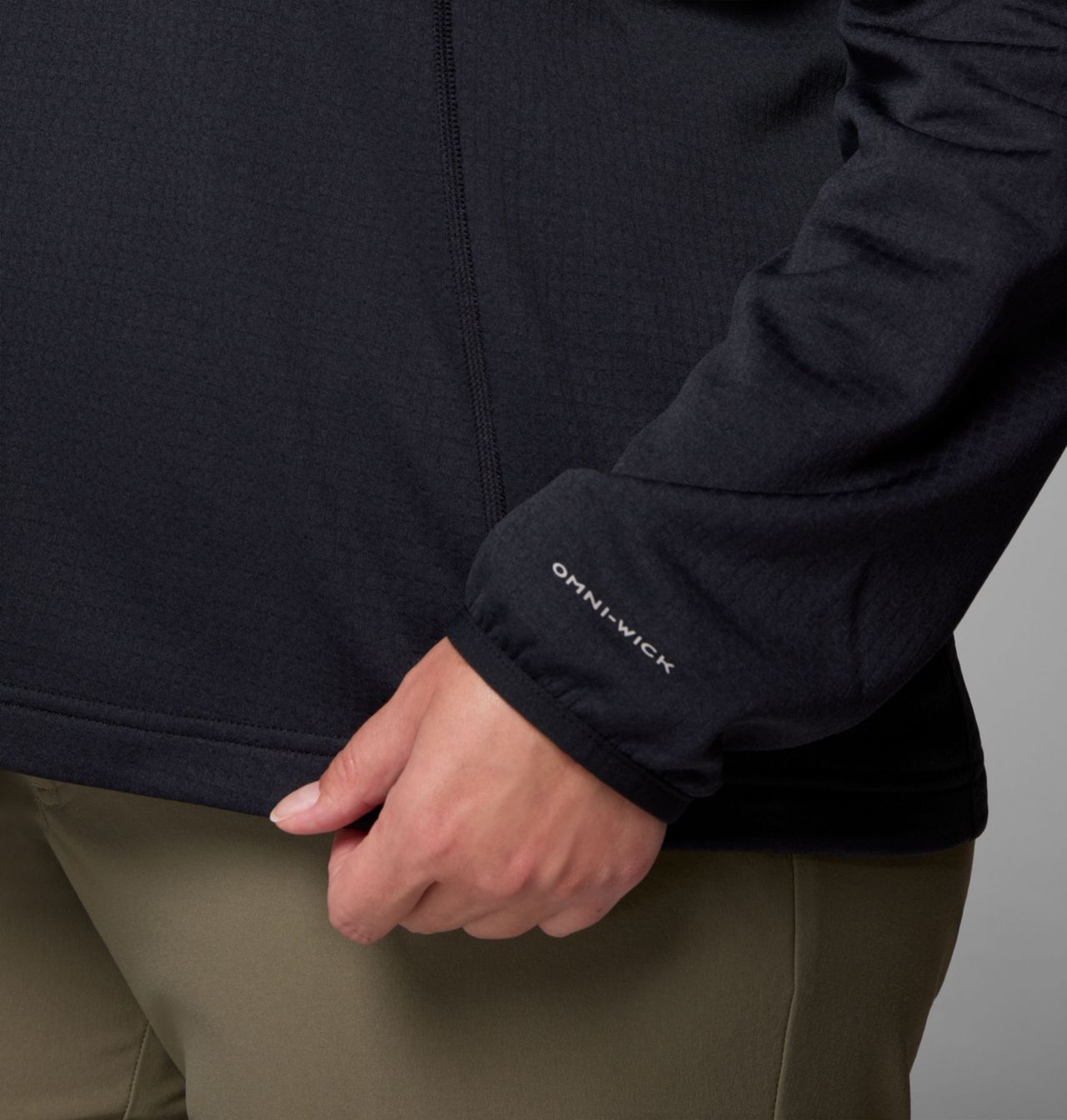 Women's Essential Hike™ Grid Fleece Half Zip Jacket - Plus Size 7