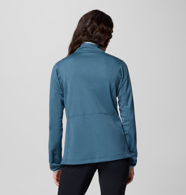 Women's Essential Hike Half Zip Fleece, Color: Everblue, Crushed Blue, image 3