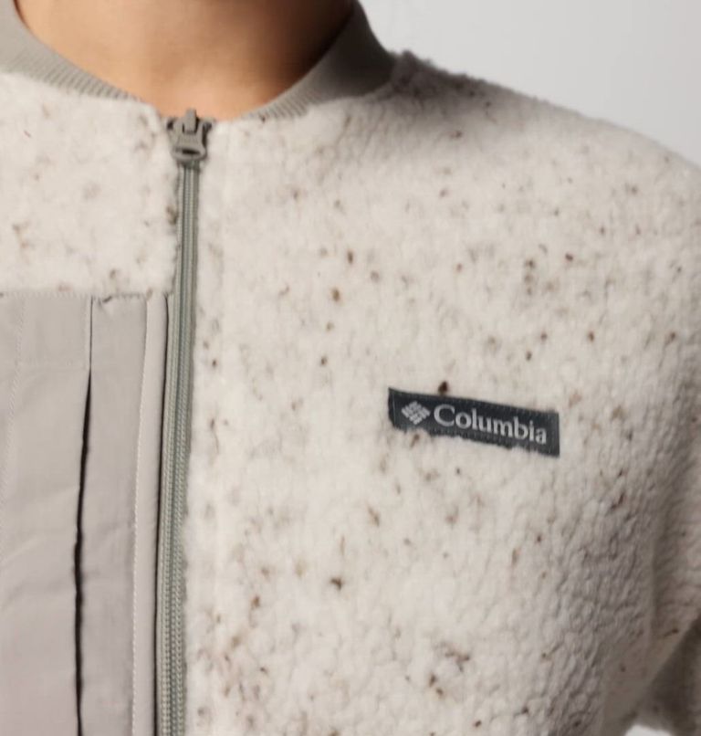 Women's Stellar Path Fleece Bomber Full Zip Jacket, Color: Dark Stone, Flint Grey