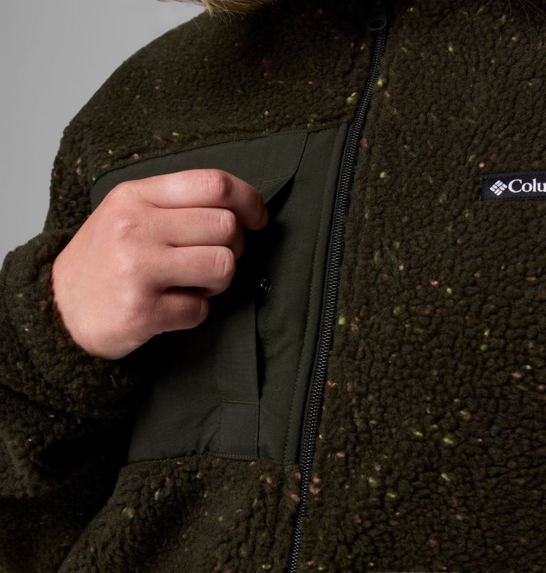 Stellar Path Fleece Bomber Full Zip | 366 | L, Color: Greenscape, image 7