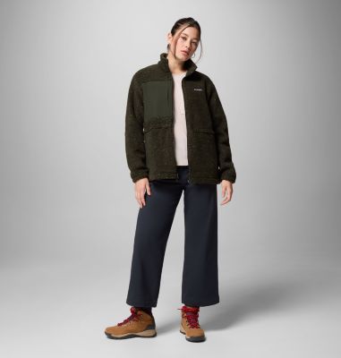 Women's Stellar Path Full Zip Fleece Jacket, Color: Greenscape, image 6