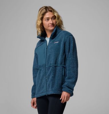 Women's Stellar Path Full Zip Fleece Jacket, Color: Everblue, image 12