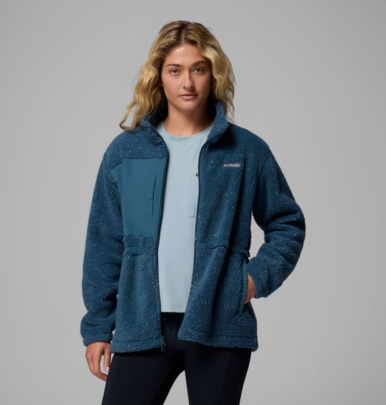 Women's Stellar Path Full Zip Fleece Jacket, Color: Everblue, image 5