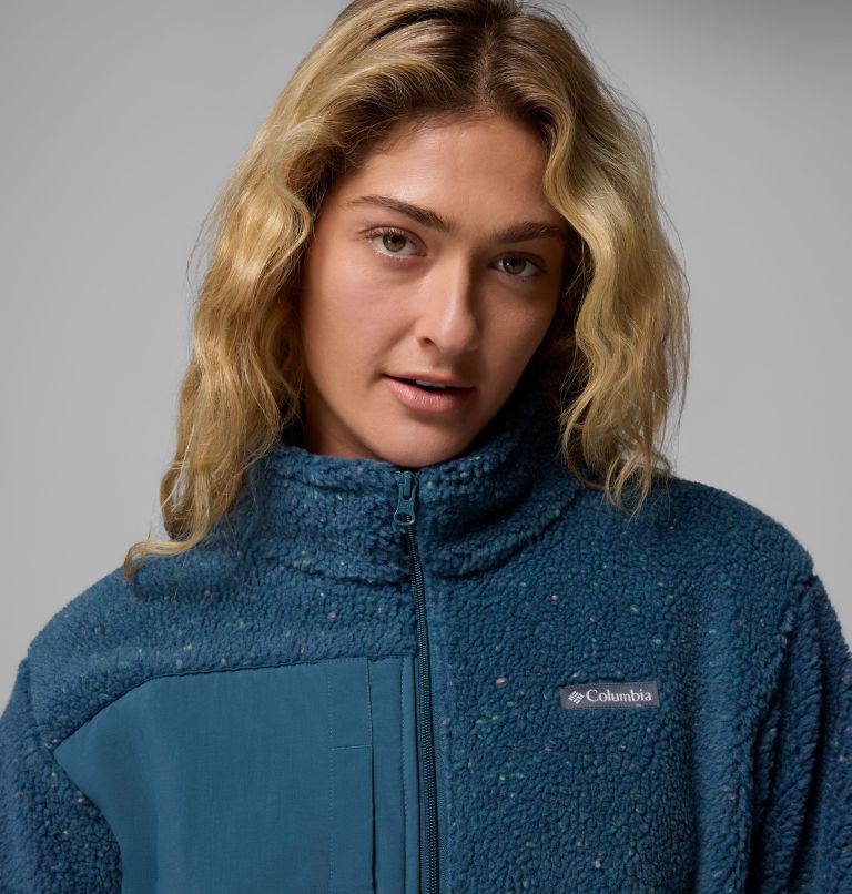 Women's Stellar Path Full Zip Fleece Jacket, Color: Everblue, image 7