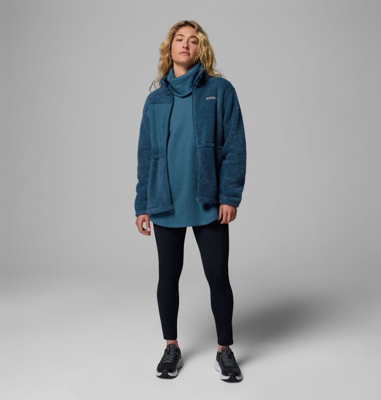 Women's Stellar Path Full Zip Fleece Jacket, Color: Everblue, image 2
