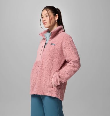 Women's Stellar Path Full Zip Fleece Jacket, Color: Eraser Pink, image 16