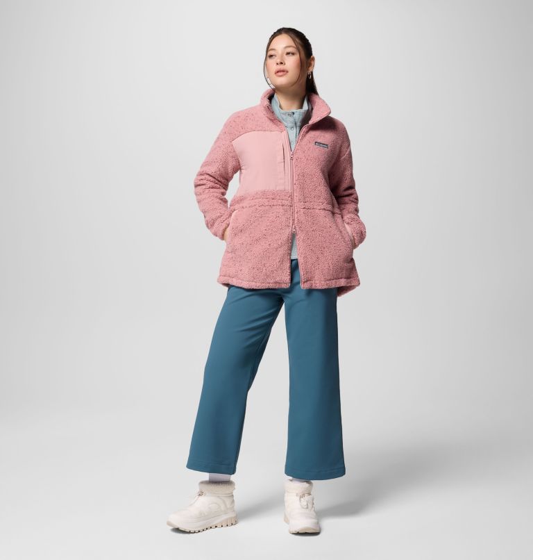 Women's Stellar Path Full Zip Fleece Jacket, Color: Eraser Pink, image 2
