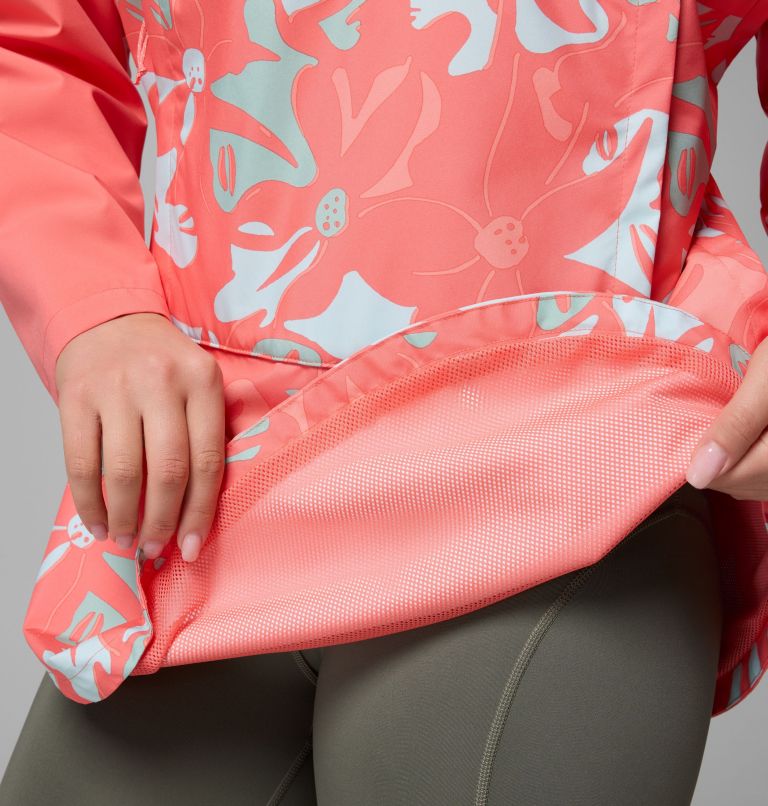 Women's PFG Open Water Poncho, Color: Melonade Floraflauge, Melonade, image 13