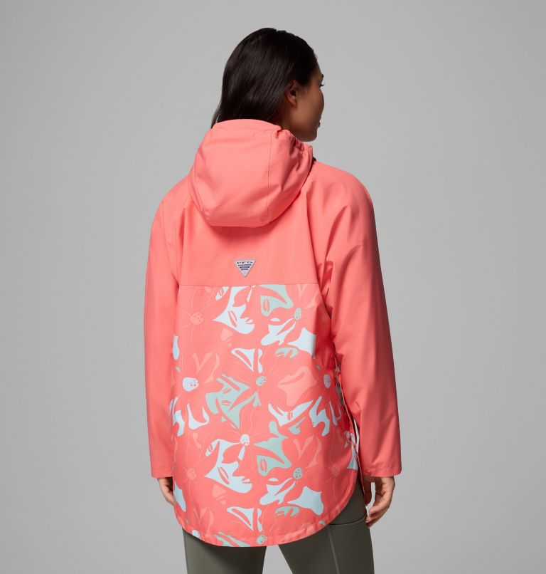 Women's PFG Open Water Poncho, Color: Melonade Floraflauge, Melonade, image 3