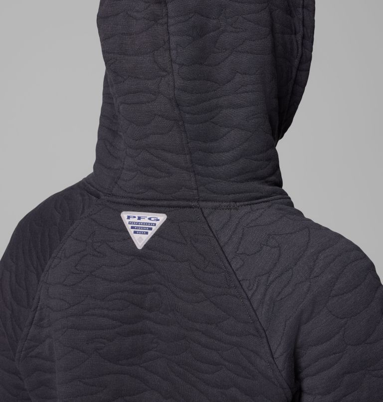 PFG Open Water Quilted Hoodie | 011 | M, Color: Shark, image 6