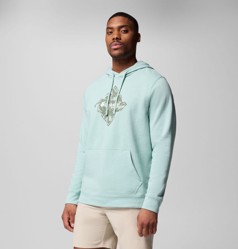 Men's PFG Diamond Fill Hoodie, Color: Misty Jade, Diamond Fill, image 4