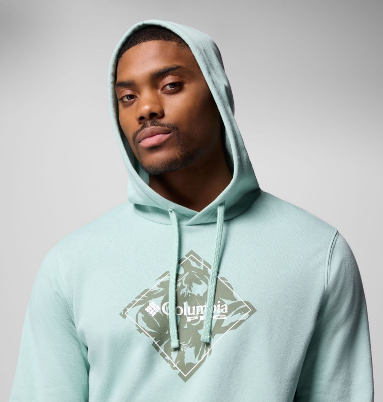 Men's PFG Diamond Fill Hoodie, Color: Misty Jade, Diamond Fill, image 5