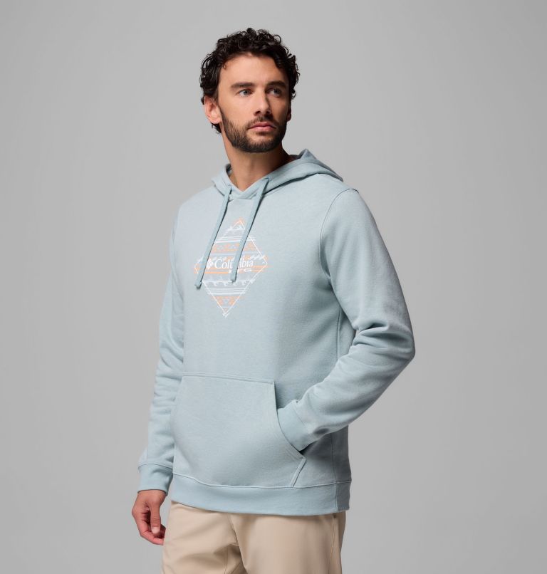 Men's PFG Diamond Fill Hoodie, Color: Crushed Blue, Diamond Fill, image 4