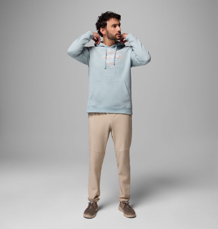 Men's PFG Diamond Fill Hoodie, Color: Crushed Blue, Diamond Fill, image 2