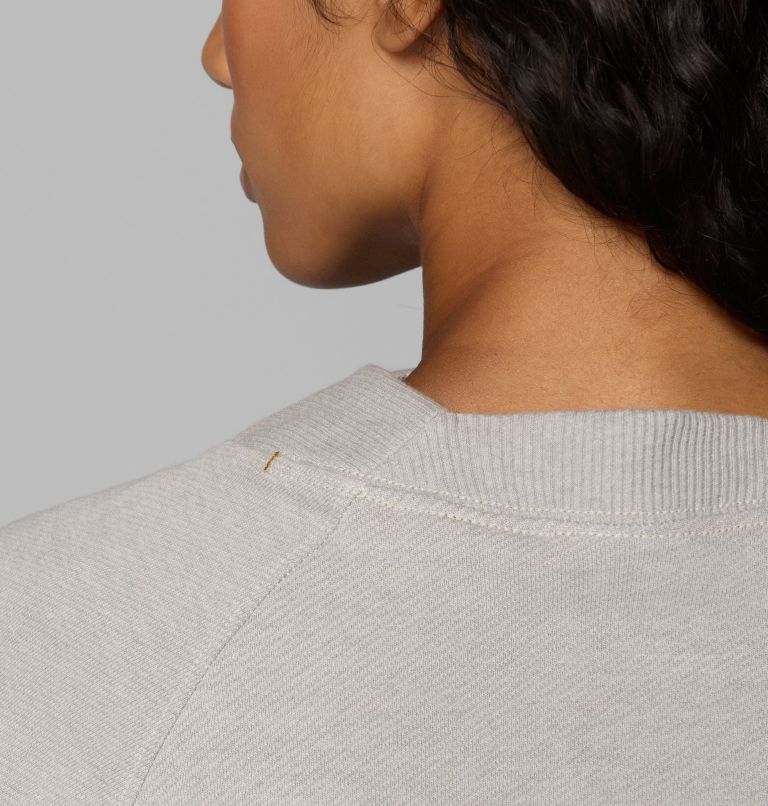 Women's High Cascades Crop French Terry Sweatshirt, Color: Dark Stone, image 9