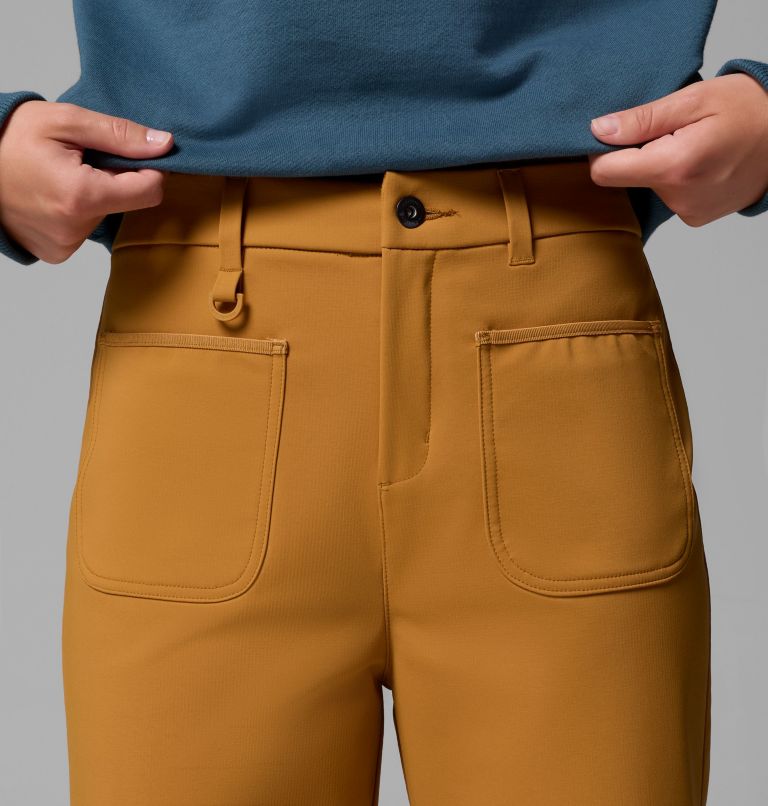 High Cascades Wide Leg Softshell Pant | 779 | 18 | R, Color: Maple Sugar, image 5