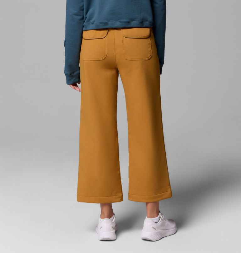 High Cascades Wide Leg Softshell Pant | 779 | 18 | R, Color: Maple Sugar, image 3