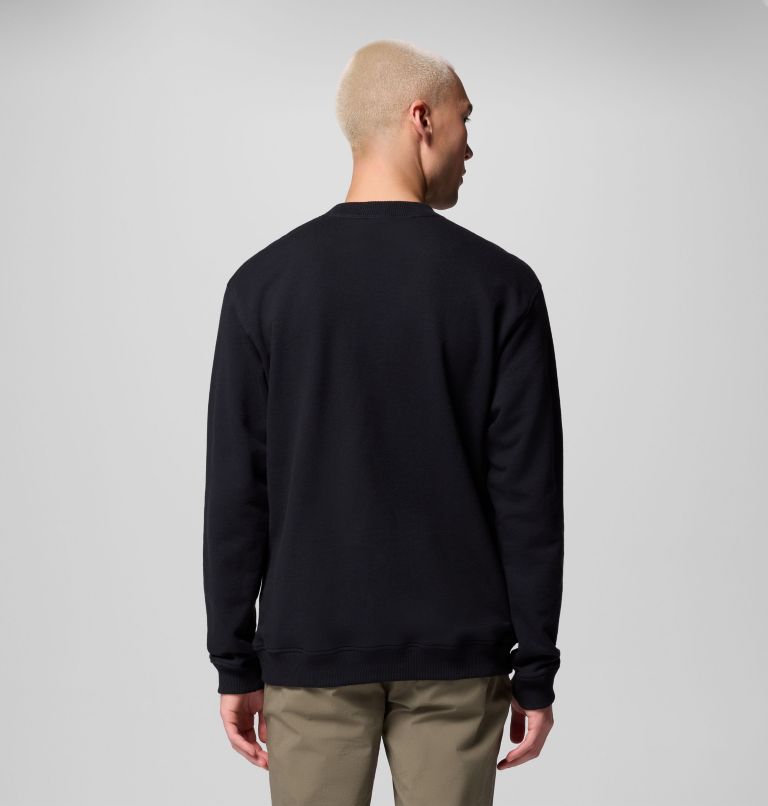 Men's High Cascades French Terry Long Sleeve Shirt, Color: Black, image 3