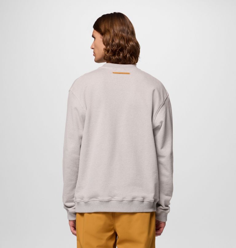 Men's High Cascades French Terry Long Sleeve Shirt, Color: Dark Stone, image 3