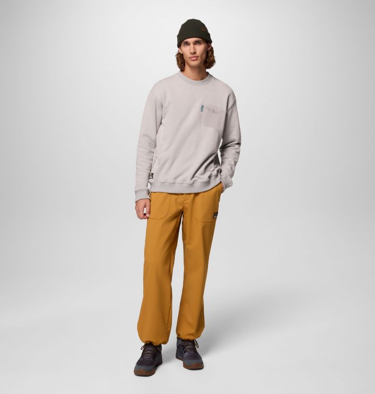 Men's High Cascades French Terry Long Sleeve Shirt, Color: Dark Stone, image 2
