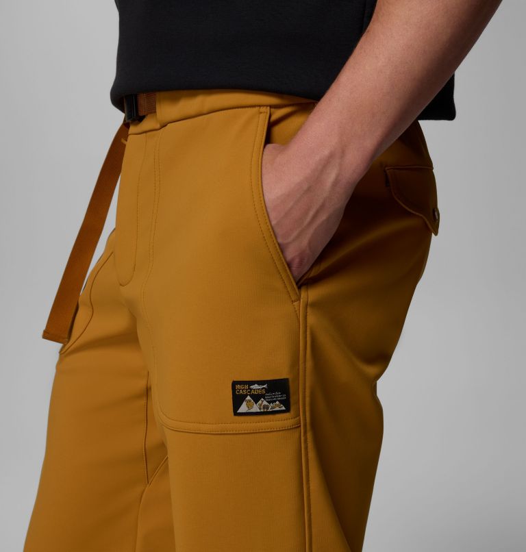 Men's High Cascades Softshell Pants, Color: Maple Sugar, image 6