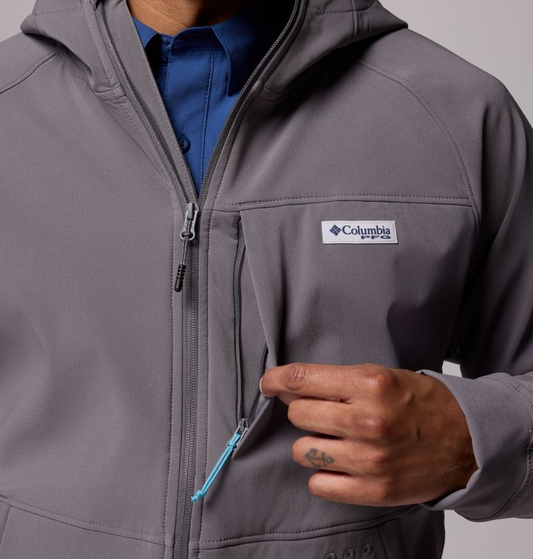Men's Hydroforce Full Zip Hoodie, Color: City Grey, image 7