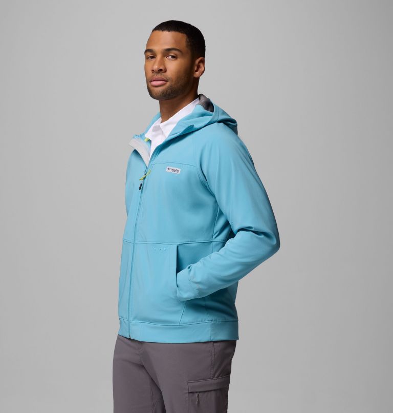 Men's Hydroforce Full Zip Hoodie, Color: Vintage Blue, image 4